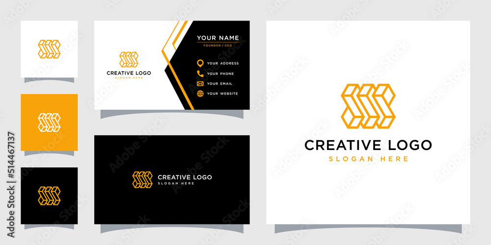 Vector graphic of abstract logo design template