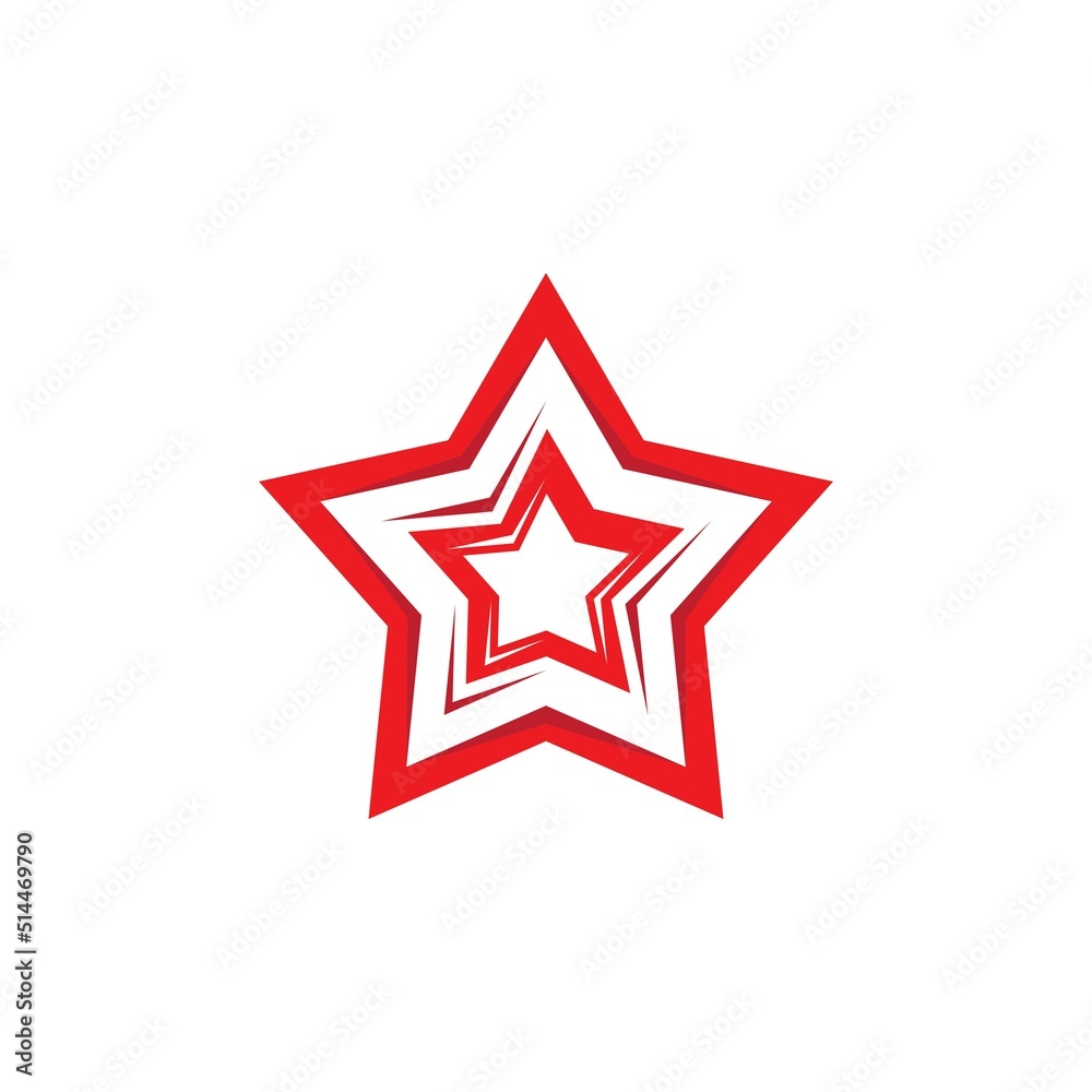 Obraz premium Star icon template vector