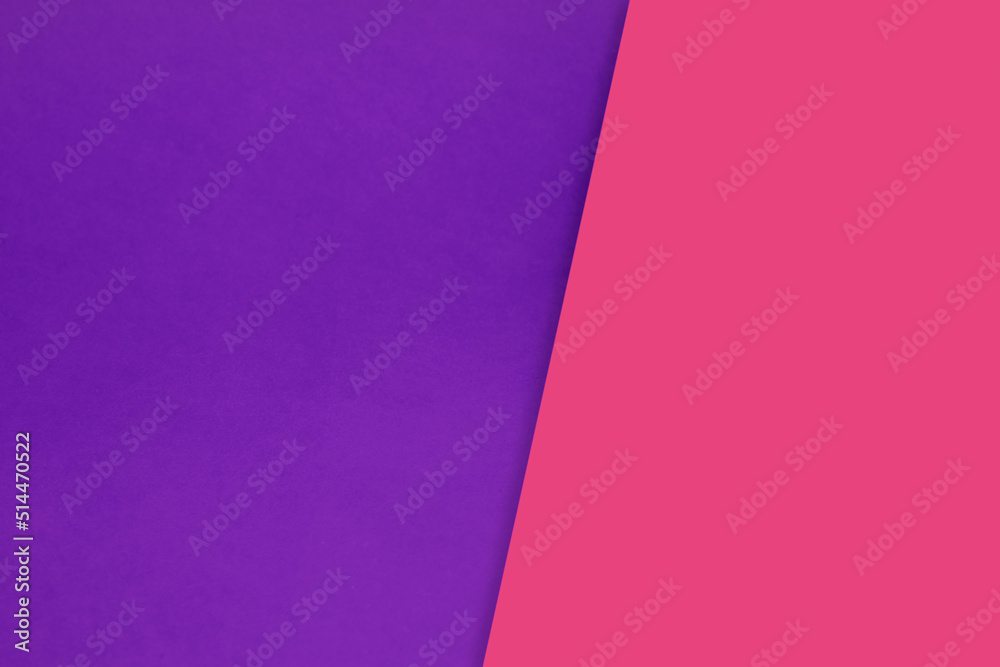 Dark vs light abstract Background with plain subtle smooth de saturated purple pink colours parted into two	