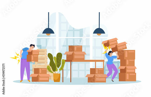 Workplace Safety Flat Composition