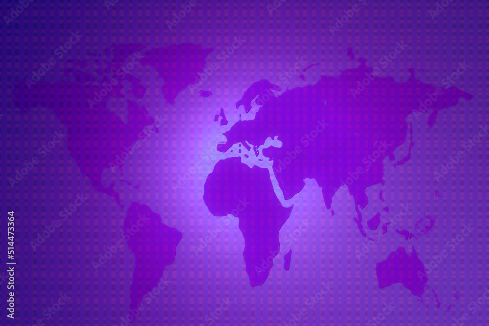 Abstract global map business technology banner.pink,purple,veri peri color background.Indoors shot. Abstract global map business technology banner.pink,purple,veri peri color background.Indoors shot.