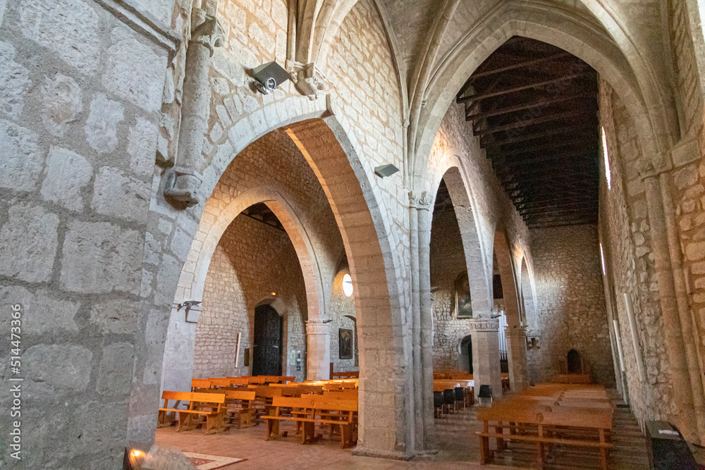 Ciudad Real, Spain. Inside the Iglesia de Santiago (St James Church), a Romanesque Gothic church built in the 13th Century