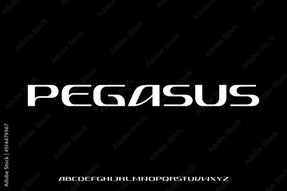 Obraz premium Unique elegant modern alphabets display font vector