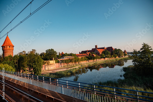 Castle in Malbork on a summer day
