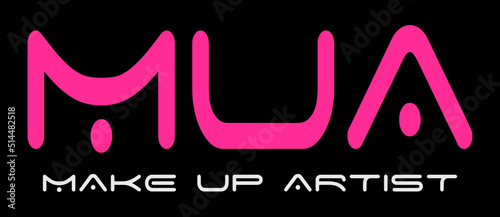 MUA - Make Up Artist. Makeup Artist Vector Template.