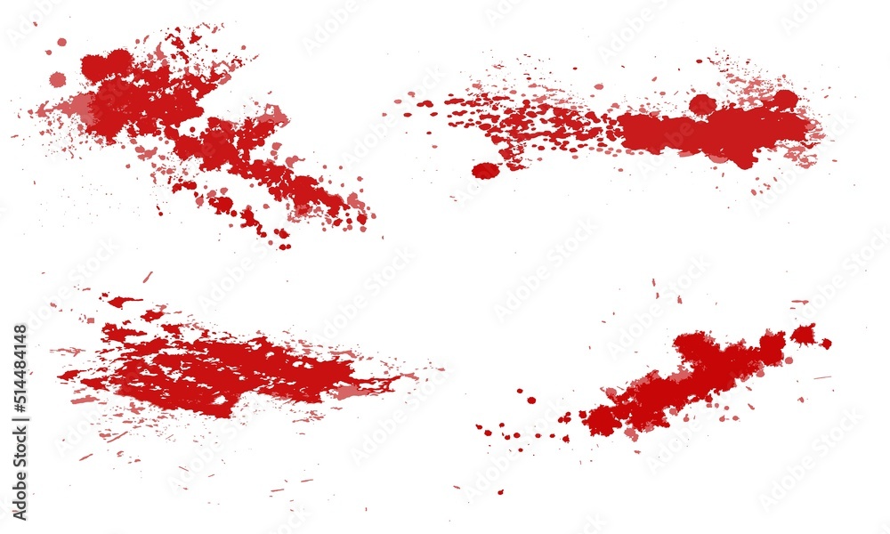 Blood splatters collection , vector illustration