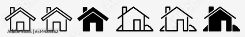 Home Icon House Home Set | Homes Icon House Vector Property Illustration Logo | Home Icon House Isolated Home House Real Estate Collection