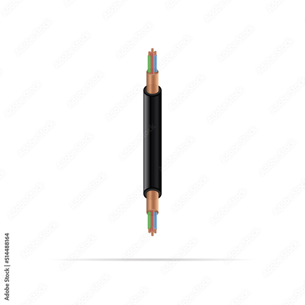 I letter electric cable design. Vector realistic font for logo, app logo, creative template etc. I letter electric cable design. Vector realistic font for logo, app logo, creative template etc.