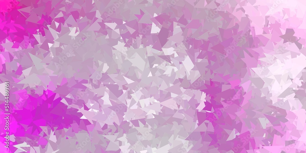 Light pink, yellow vector polygonal background.