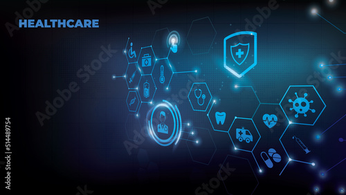 Integrated healthcare, medical support concept – vector illustration	