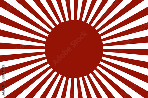 japanese sun red background