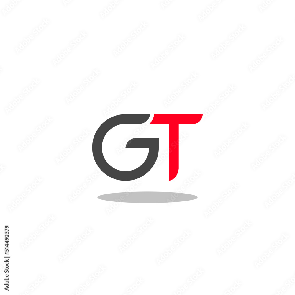 initials letter gt monogram logo vector template design initials letter gt monogram logo vector template design