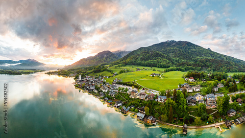 St. Wolfgang at the famous lake Wolfgangsee in Salzkammergut, Austria.