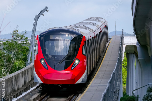 Photography Malaysia Mass Rapid Transit (MRT) Putrajaya Line train