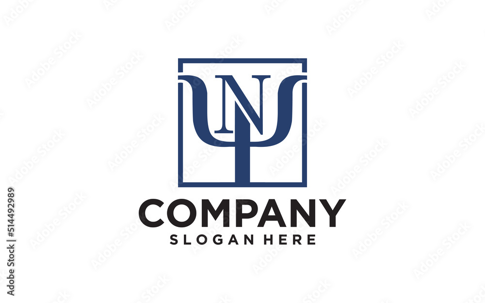 Alphabet NY illustration vector logo template Alphabet NY illustration vector logo template