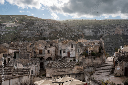 Scenic residential dwellings of Sassi di Matera, Southern Italy