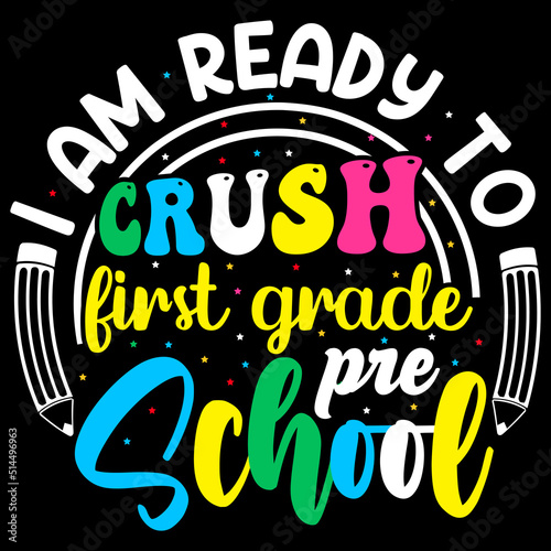 Back to school typography t-shirt design vector graphic element with text effect