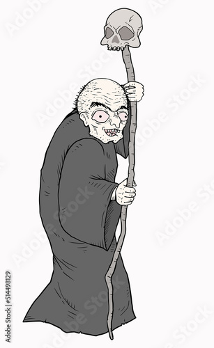 Medieval warlock draw