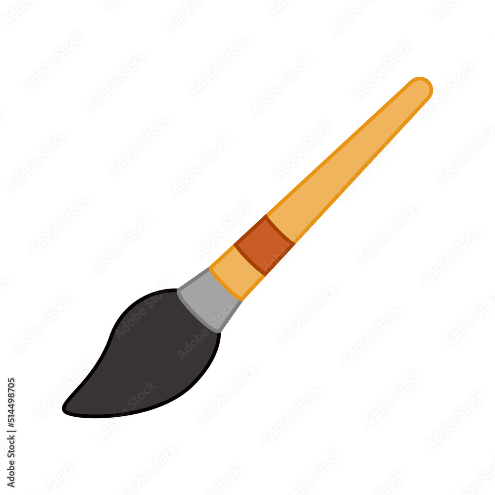 Paintbrush isolated on white background Paintbrush isolated on white background