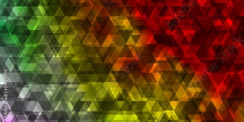 Light Multicolor vector backdrop with lines, triangles.