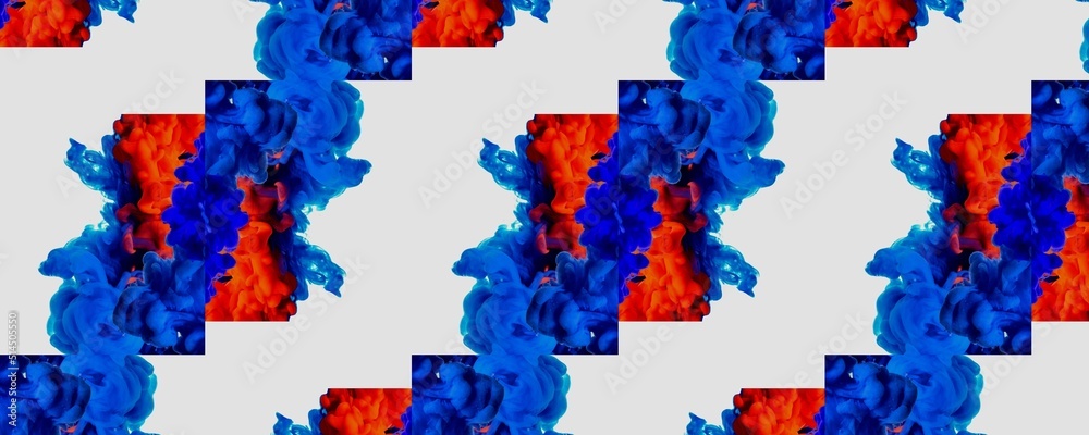 Obraz premium seamless blue and red design abstract background