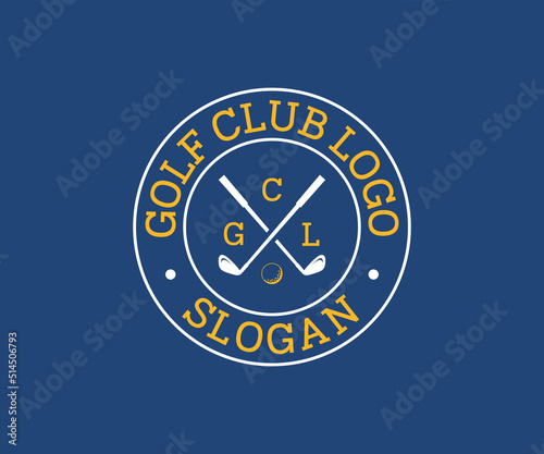 Golf Logo Design Template Vector.