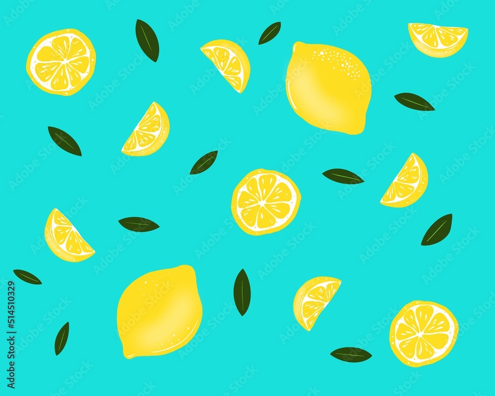 seamless pattern with lemons seamless pattern with lemons