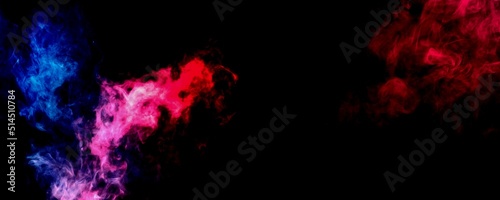 smoke abstract over black background illustration © Jeedy