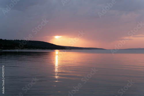 Wonderful sunset over the ocean 