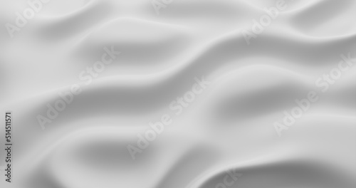 White cloth texture background. 3d rendering. 