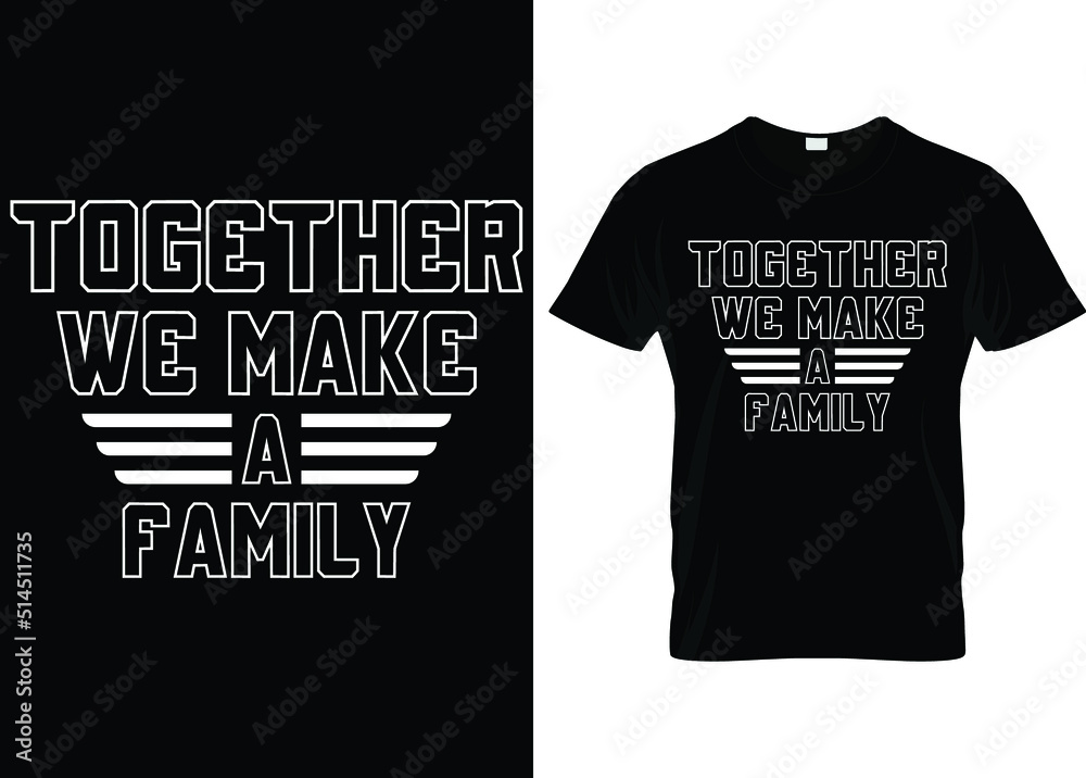 Fototapeta premium Summer family typography vector t shirt design...