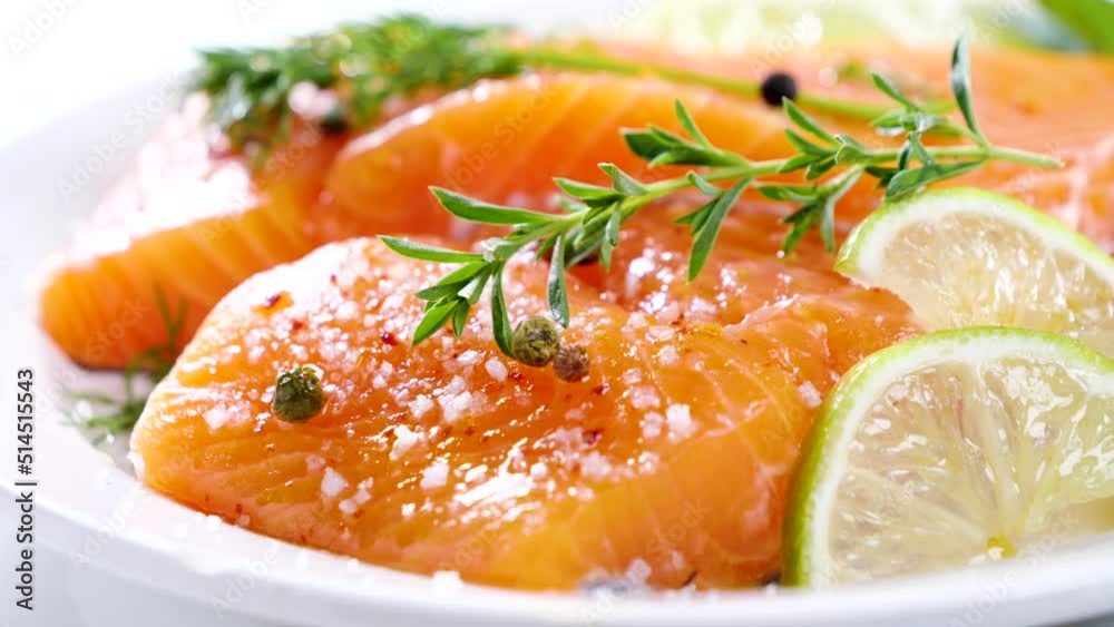 salmon fillet with herbs salmon fillet with herbs
