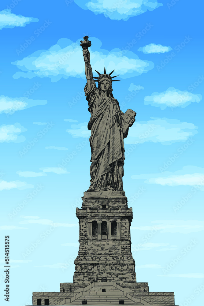 Fototapeta premium Liberty Enlightening the World. Statue in New York America.