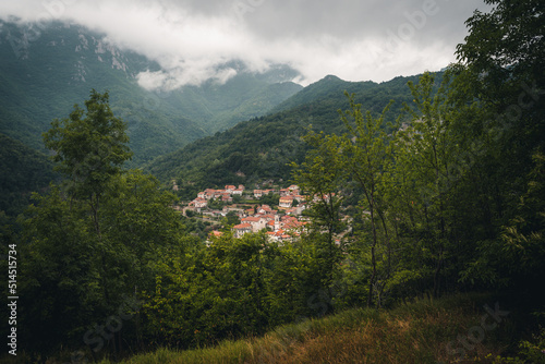 Provinz Cuneo in der Region Piemont Italien. Landschaft und Castiglione Falletto Dorfpanorama, Unesco Standort, Piemont, Norditalien Europa. © CreativeImage
