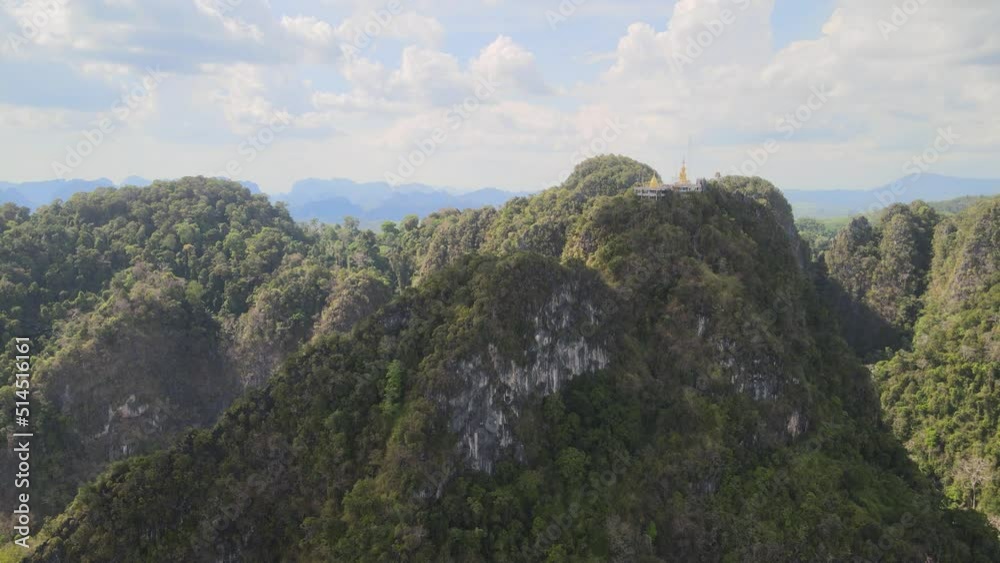 The aerial views of scenic Krabi Province in Thailand
