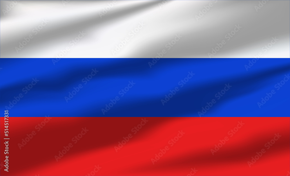 Vector Russia Flag Waving Realistic Flowing Flags Vector Russia Flag Waving Realistic Flowing Flags