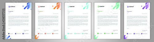 Professional Letterhead Template Set corporate modern letterhead design template with creative modern letter head design template for your project. letterhead, letter head, Business letterhead design