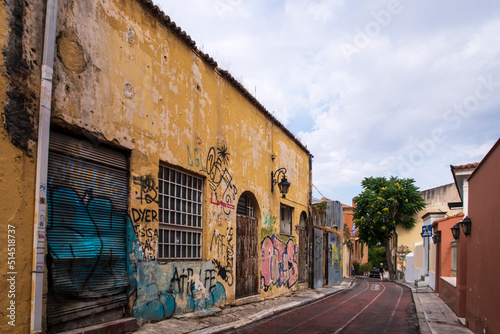Fototapeta Naklejka Na Ścianę i Meble -  Athens street with garffiti