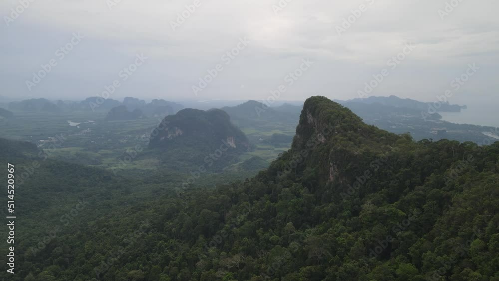 Aerial views from the Dragon's Crest in Krabi Province, Thailand Aerial views from the Dragon's Crest in Krabi Province, Thailand