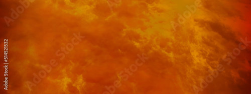 Abstract orange and red mixed background with clouds, A red and orange burning overcast clouds cape sky with tiny clouds, beautiful orange background for any design and wallpaper.