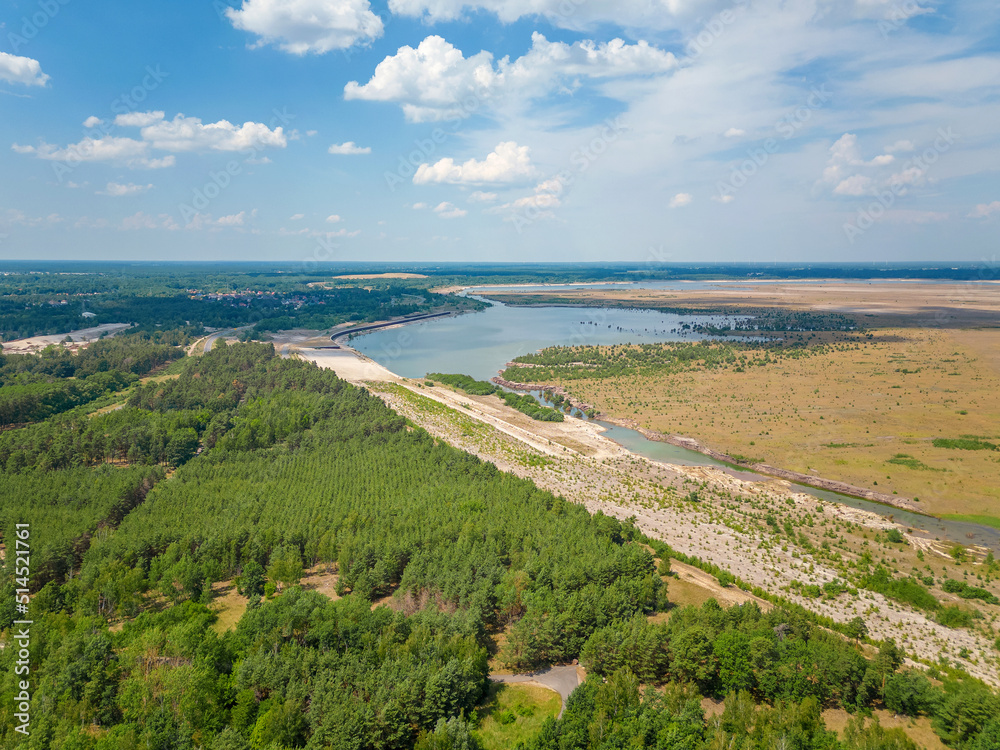 Der zukünftige Cottbuser Ostsee, der ehemalige Tagebau Cottbus Nord