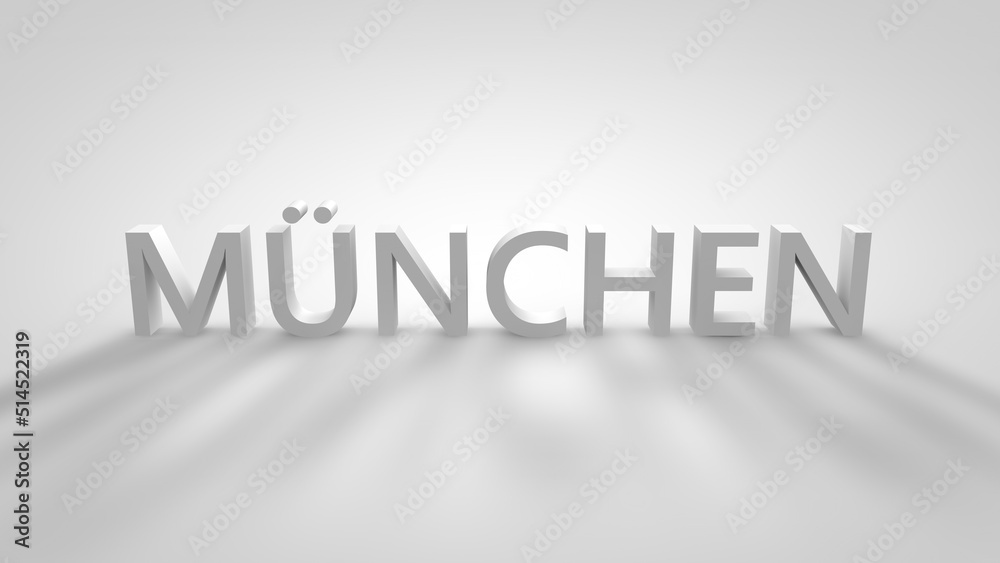 Munich 3d Text