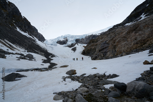 glacier hike in norway photo
