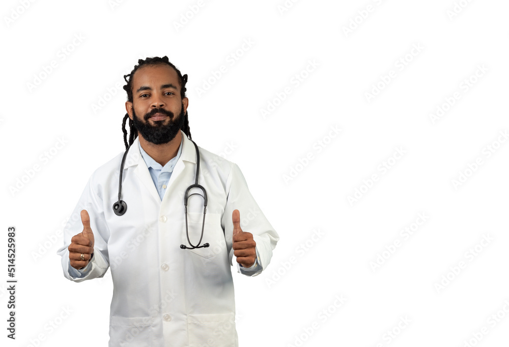 Doctor isolated , Caribbean men with dreadlocks Doctor isolated , Caribbean men with dreadlocks