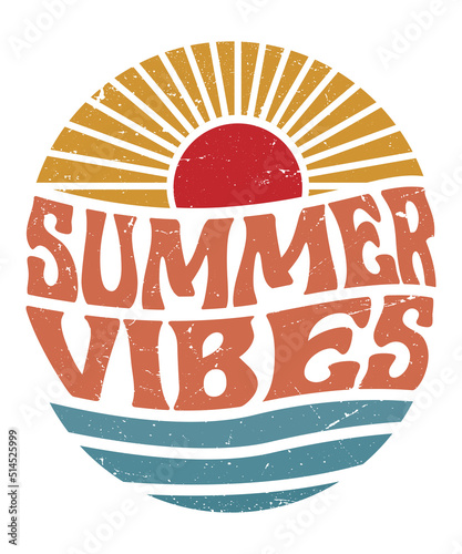 Photography Summer vibes retro vintage t-shirt design