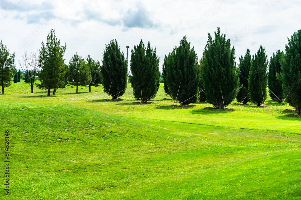 Golf grassland in kakheti, Georgia