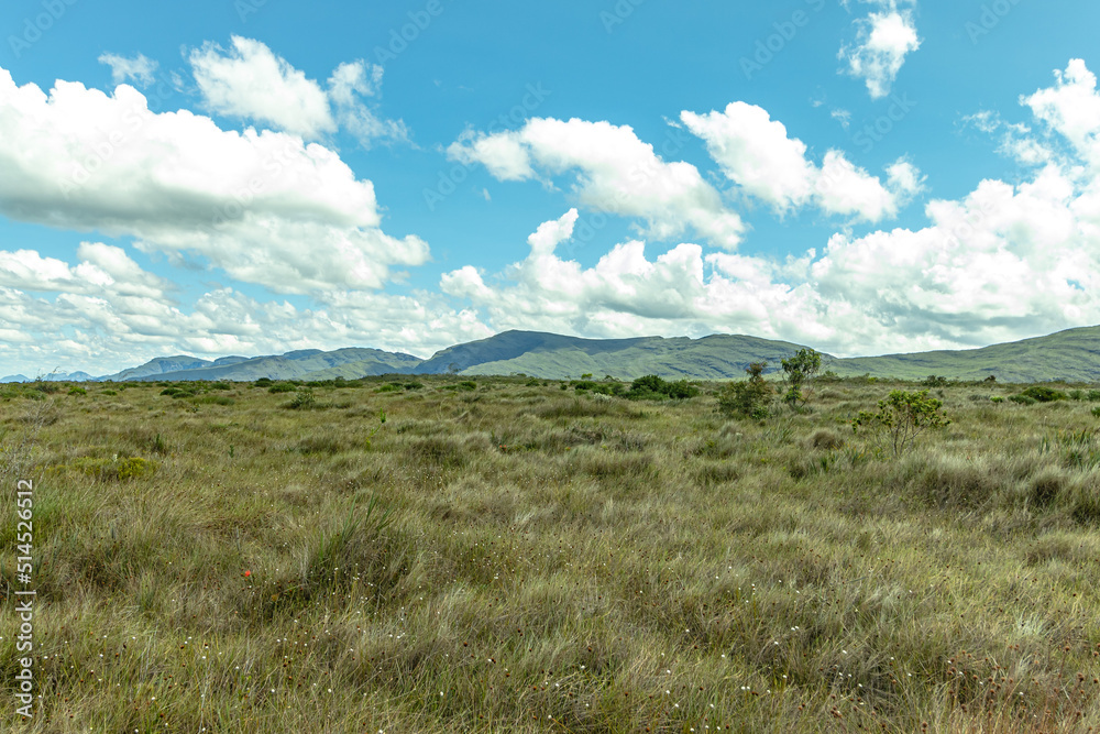 natural landscape in Cascavel district, city of Ibicoara, State of Bahia, Brazil