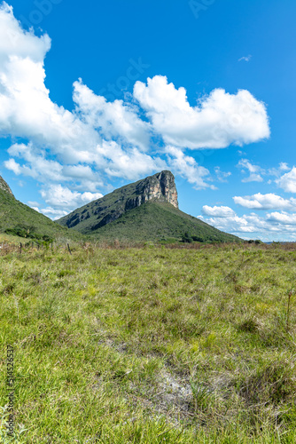 natural landscape in Cascavel district, city of Ibicoara, State of Bahia, Brazil photo