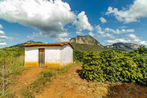 natural landscape in Cascavel district, city of Ibicoara, State of Bahia, Brazil photo