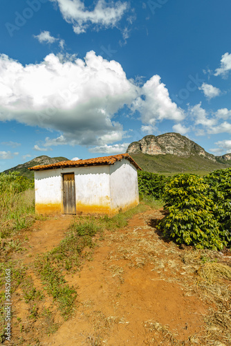 natural landscape in Cascavel district, city of Ibicoara, State of Bahia, Brazil photo